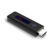 Fangxuee Adaptateur Émetteur sans 1080P 50M Compatible Vidéo avec LED pour Appareil Photo, Ordinateur Portable, Moniteur, Projecteur