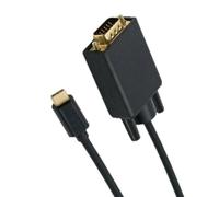 Fangxuee Adaptateur Essentiel de Type C vers VGA - Convertit Facilement L'USB 3.1 de Type C en D-Sub 15 Broches pour Une Vidéo de Haute Qualité sur Les Moniteurs, Projecteurs et Téléviseurs