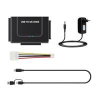 Fangxuee Adaptateur USB vers SATA USB C vers L'Adaptateur SATA/IDE Adaptateur de Câble de Disque Dur USB pour 2,5 Pouces et 3,5 Pouces SATA Solid State Disk EU Plux