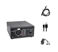 Fangxuee Alimentation à 1 Canal Phantom Power 48V, Y Compris Le Câble Microphone XLR à 3 Broches pour L'Équipement D'Enregistrement de Musique Microphone à Condenseur