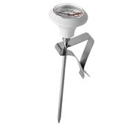 Fangxuee Aliments Lait Café EtCafetières Pot à Lait Sonde Thermomètre Outils de Mesure de Température de Cuisine en Acier Inoxydable Accessoires de Cuisine Blanc