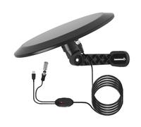 Fangxuee Antenne TV Amplifiée pour Intérieur et Extérieur/Antenne TV Intérieure et Extérieure à Double Usage