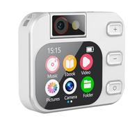 Fangxuee Appareil Photo Numérique Mini MP3 Player 2.01 Pouces Écran Tactile Type-C Prendre des Photos Enregistrement Vidéo Lecture de Livres Électroniques