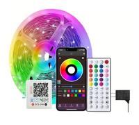Fangxuee Bande de Bande DC 24V RVB Breetooth 10m Mètres Multi-Colons Adhésifs de LED de Commande de Commande Applic