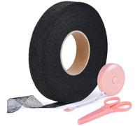 Fangxuee Bande de Couture Hem Tape Sans Couture Adhésif pour Ourlet avec Ciseaux et à Mesurer - pour Vêtements A