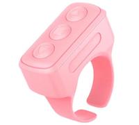 Fangxuee Bluetooths sans Portables Contrôle du Bout de la Page Video Controller de la Page Automatique Selfie Fingertip pour Le Téléphone Rose