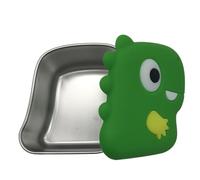 Fangxuee Boîte à Collation en Forme de en Acier Inoxydable 304 avec Contenant pour Trempette, Boîte de Rangement pour Aliments, Vert