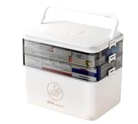 Fangxuee Boîte de Rangement pour Médicaments, Boîte de Rangement Multifonctionnelle, Grande Boîte de Rangement Portable pour Médicaments