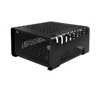 Fangxuee Boîtier D'Ordinateur ITX Petite Taille - Mini Boîtier de Bureau HTPC pour, Design Horizontal Noir