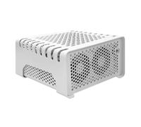 Fangxuee Boîtier D'Ordinateur Mini ITX Blanc Contemporain pour HTPC, Design Horizontal de Bureau pour
