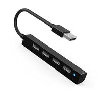 Fangxuee Câble D'Extension USB 2.0 4 en 1 Moyeu USB pour Le Clavier de Souris PC Ordinateur Portable Noir