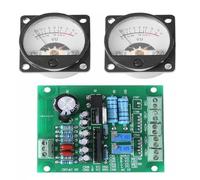 Fangxuee Carte de Pilote de VU-Mètre, Amplificateur de Niveau DB, Carte de Pilote de VU-Mètre + 2 Pièces, Entrée 9-12 V CC
