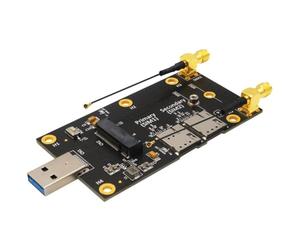 Fangxuee Carte D'Extension NGFF M. 2 Clé B vers L'Adaptateur USB 3.0 pour Le Module 3G / 4G / 5G M. 2 Carte WiFi avec Antenne 5G à Double SIM Nano SIM
