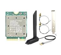 Fangxuee Carte WiFi7 QCNCM865 sans Tri Bande WiFi7 QCNCM865 Bluetooth 5.4 Carte WiFi7 sans 2.4 Gbps Adaptateur Réseau sans 2.4G/5G/6Ghz pour Win11