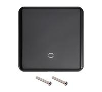 Fangxuee Commutateur Intelligent Tuya Zigbee 3.0 LED sans Affichage en Verre Tactile Interrupteur EU Plug pour Noire