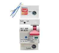 Fangxuee Compteur D'Énergie Intelligent TUYA Smart WiFi 1P avec Disjoncteur à Protection Contre Les Fuites et Mesurage en KWh, Relais de Minuterie de Surveillance et Protection Contre Les Fuites 80A
