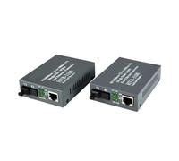 Fangxuee Convertisseur de Média SFP -3100 Fibre Optique Monomode 1310/1550nm Commutateur Ethernet Populaire Convertisseur de Média WDM Prise UE