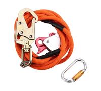 Fangxuee Corde de Positionnement pour Arboriste Grimpeur, Câble en Acier de 1/2 Pouce X 12 Pieds, Ligne Ajustable à Flip.