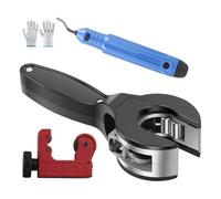 Fangxuee Coupe Compacte de Tube, Coupe-Tube 1/4 "à 7/8", 2 en 1 Trimestres Fermés pour la Coupe PVC, PPR et Tuyaux en Plastique, Coupe-Tube à Cliquet (1/4 "à 7/8")