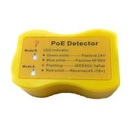 Fangxuee Détecteur POE : Identifie Rapidement L'Alimentation Via Ethernet avec un Testeur POE RJ-45 à Affichage LED Passif