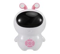 Fangxuee Dialogue Intelligent AI Robot Toys avec Traduction WiFi LED Source de Lumière Effets Sonores pour des Enfants Rose Blanc