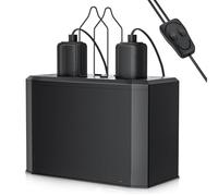 Fangxuee Double Luminaire Reptile avec Interrupteurs Séparés, s'adapte à la Lumière du Reptile pour Les Lézards, Les Tortues, Les Serpents et