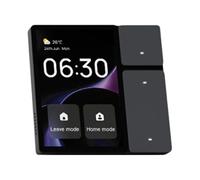 Fangxuee Écran Tactile Intelligent WiFi Tuya Smart Touch Screen, avec Écran de Contrôle Central Tuya Smart et Télécommande Infrarouge, Couleur Grise.