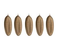 Fangxuee Élégant Plateau Nordique en Forme de Feuille d'or 5PCS, Parfait pour Servir des Collations et Organiser Les