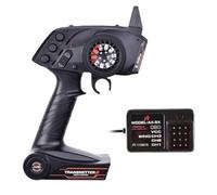 Fangxuee Émetteur de Télécommande AX5S 2,4 GHz avec Récepteur pour Voiture Télécommandée, Bateau Télécommandé, Véhicules Miniatures Télécommandés et Télécommandés