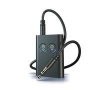 Fangxuee Émetteur-Récepteur Bluetooth 5.2 pour Voiture, Adaptateur Audio sans -Adaptive HD à Faible Latence avec Prise Auxiliaire 3,5 mm