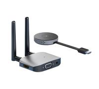 Fangxuee Émetteur-Récepteur Vidéo sans -Compatible G6W Kits HD Extender Adapter TV Dongle 1080P pour Moniteur Projecteur