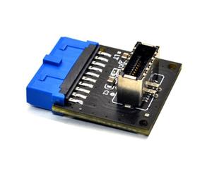 Fangxuee en-Tête Interne USB 3.0 vers L'Adaptateur de Panneau de Type C de 3,2 USB, Convertisseur de 20 à 19 Broches pour PC Personnalisés