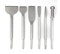 Fangxuee Ensemble de Burins de 250 mm avec Tige SDS plus pour Marteau Perforateur Électrique, Foret à Pointe Rainurée et Burin Plat, Outils de Maçonnerie pour Mur de Briques en Béton