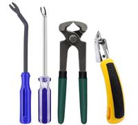 Fangxuee Ensemble D'Outils de Dépose D'Agrafes de Construction pour Meubles, Sol, Projets D'Artisanat et Cadres Photo.