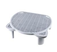 Fangxuee Étape de Litière de la Rampe de Chat à Double Calque avec Fonction de Filtre, Rampe à Litière Élevée pour Les Seniors Faciles
