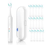 Fangxuee Flosser Électrique 50 Têtes de Remplacement Power Flosser et Brosse à Dents Électrique pour et les Voyages au Sol et à la Soie Dentaire Blanc