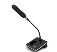 Fangxuee GSN10 Desktop Goosenck Microphone, Micro Audio Professionnel avec Alimentation XLR 5V pour L'Enregistrement de la Conférence