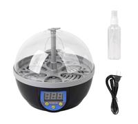 Fangxuee Incubateur de Six Œufs pour Poulet avec Contrôle Automatique de la Température, Machine Couveuse pour Poulet, Canard, Caille et Oiseaux, Prise EU.