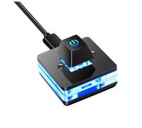 Fangxuee Interrupteur d'alimentation de L'Ordinateur de Bureau Extension du Commutateur de Bureau Extension du Câble Hôte Hoste de Démarrage Externe Bouton on/Off avec Lumières LED