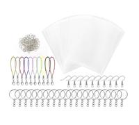 Fangxuee Kit D'Art Rétractable pour les Enfants pour les Artisans Créatifs Rétractant des Feuilles de Trousque en Plastique Kit, 165 Pcs pour Enfants Ornements de Bricolage