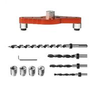 Fangxuee Kit de Gabarit de Cheville pour Support D'Étagère Flottante (Foret 1/2 Pouces X 11,8 Pouces) Guide de Perçage pour Étagère Cachée, Perçage de Trou de Centrage