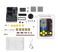 Fangxuee Kit de Pixel DIY + Mini Console de Pixel avec Voix Kit Électronique DIY Projet de Soudure Pratique de la Soudure Ensemble d'apprentissage A