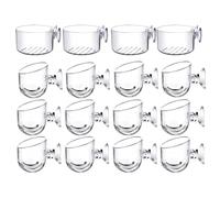 Fangxuee Kit de Tasses de Plantes Aquatiques de 16 Pc avec Décoration D'Aquarium D'Aspiration 2 Formes