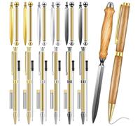 Fangxuee Kit de Tournage sur Bois à Double Outil : Ensemble pour Stylo et Ouvre-Lettres pour le Courrier Postal, Couteaux à Fendre de 7 mm