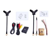Fangxuee Kit Émetteur et Récepteur D'Antenne FPV 1,6 G 3 W FPV VTX VRX 16 Canaux pour Drone de Course FPV RC Transmission Longue Portée