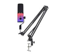 Fangxuee Kit Microphone de XLR/USB avec Prise de Casque de Support de Bras RVB, Microphone Dynamique pour Le Podcasting Enregistrer Le en Direct