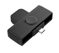 Fangxuee Lecteur de Carte à Puce de Type C, Banque D'Identification de Mémoire, EMV, DNIE, Dni, Cloneur de Carte SIM, Adaptateur de Connecteur pour Système D'Exploitation, Type-C