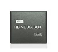 Fangxuee Lecteur Multimédia Full HD 1080P pour Carte SD/MMC MKV 264 Boîtier Média Prise UE