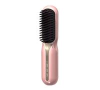 Fangxuee Lisseur à Cheveux Électrique à Peigne Chauffant - Chauffage, Portable, Anti-Brûlure, Idéal pour les Voyages, la Coiffure de la Barbe et des Cheveux B