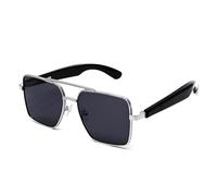 Fangxuee Lunettes de Soleil Intelligentes Verres de Musique Extérieurs Sports Imperméables Anti-UV Bluetooth Lunes pour Femmes Noir
